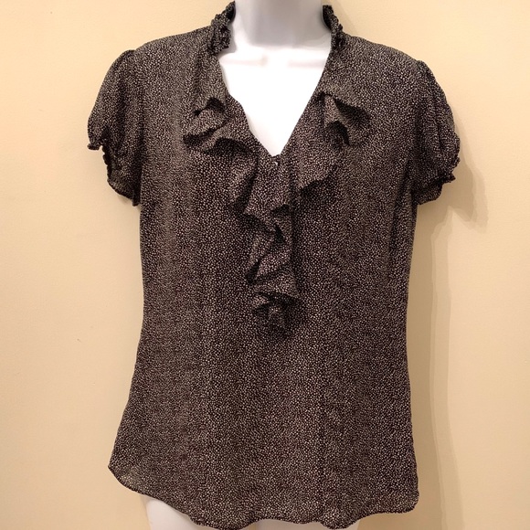 White House Black Market Tops - White House Black Market Animal Print Top Size 6